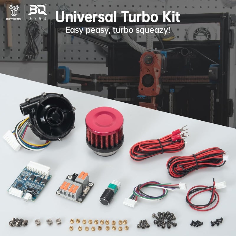 BigTreeTech Universal Turbo Kit 24V Brushless Centrifugal Air Blower WS7040 BLDC Blower Fan 6.5kpa Blower Kit with Universal Controller Adapter&Air Filter 3D Printer Part for Voron2.4, VzBot, HevORT - Image 5